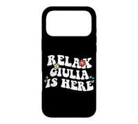 Custodia per iPhone 17 Pro Max Retro Groovy Relax GIULIA Is Here Funny Mother's Day Nome