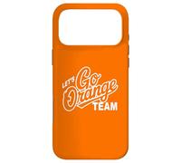 Custodia per iPhone 17 Pro Max Retro LET'S GO ORANGE TEAM Varsity War Game Day Spirit Week