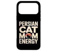 Custodia per iPhone 17 Pro Max Retro Persiano Gatto Mamma Energia