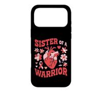 Custodia per iPhone 17 Pro Max Retro Sister of a Warrior Supporto per il cancro al seno