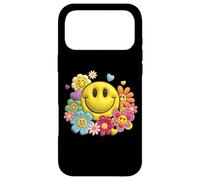 Custodia per iPhone 17 Pro Max Retro Sorriso Faccia Fiore Potenza Felice Viso Estetica Carino Ragazza