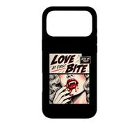Custodia per iPhone 17 Pro Max Retro Vampire Halloween Love at First Bite Kiss or Treat