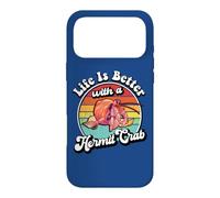 Custodia per iPhone 17 Pro Max Retro Vintage Kids Life Is Better With A Hermit Crab Lover
