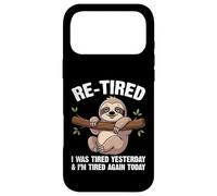 Custodia per iPhone 17 Pro Max Ri-stanco ero stanco ieri e stanco di nuovo divertente gioco di parole