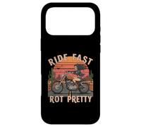 Custodia per iPhone 17 Pro Max Ride Fast Rot Pretty Skeleton Biker Girl Western