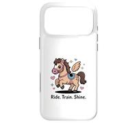 Custodia per iPhone 17 Pro Max Ride Train Shine Cute Pony - Attrezzo per equitazione