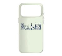 Custodia per iPhone 17 Pro Max Rifugio per un fine settimana in montagna in campeggio Campfire Wine Cabin