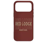 Custodia per iPhone 17 Pro Max Rifugio rosso vintage Montana
