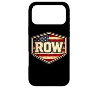 Custodia per iPhone 17 Pro Max Riga Vintage Bandiera Americana Patriottica Canottaggio Crew USA Patriot