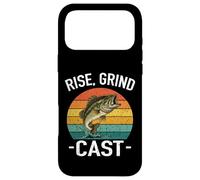 Custodia per iPhone 17 Pro Max RISE GRIND CAST Amante della pesca Fish Whisperer Avventure Lago