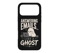 Custodia per iPhone 17 Pro Max Rispondere alle e-mail come un fantasma divertente ufficio di Halloween