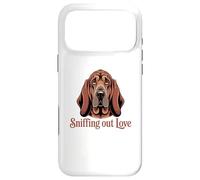 Custodia per iPhone 17 Pro Max Ritratto dettagliato di Bloodhound, annusare l'amore