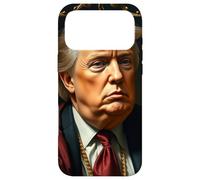 Custodia per iPhone 17 Pro Max Ritratto di movimento artistico in stile barocco Donald Trump