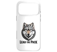 Custodia per iPhone 17 Pro Max Ritratto intenso testa di lupo guida il branco