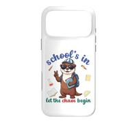 Custodia per iPhone 17 Pro Max River Otter Back To School Vibes Scuole In Let Chaos Begin