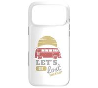 Custodia per iPhone 17 Pro Max Road Trip Bus Tramonto Avventura Lets Get Lost Somewhere