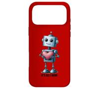 Custodia per iPhone 17 Pro Max Robot con un grande cuore, grafica