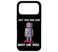 Custodia per iPhone 17 Pro Max Robot divertente Malfunzionamento Tech Nerd Science Robotics