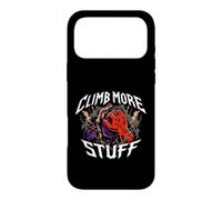 Custodia per iPhone 17 Pro Max Rock Climber Bouldering CLIMB MORE STUFF