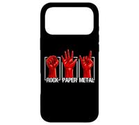 Custodia per iPhone 17 Pro Max Rock Paper Heavy Metal Funny Rock Music Fan Band Musician