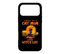 Custodia per iPhone 17 Pro Max Rocking The Cat Mom Witch Life American Shorthair Halloween