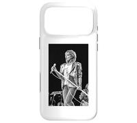 Custodia per iPhone 17 Pro Max Rod Stewart Live Mic Stand Pose Faces di Allan Ballard