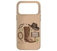 Custodia per iPhone 17 Pro Max Rodeo Legend - Cappello da cowboy stile western, stile country life