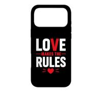 Custodia per iPhone 17 Pro Max Romantic Couple Quote Valentine's Day Love Makes The Rules
