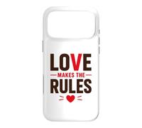 Custodia per iPhone 17 Pro Max Romantic Couple Quote Valentine's Day Love Makes The Rules