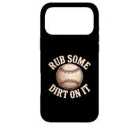 Custodia per iPhone 17 Pro Max Rub Some Dirt On It Baseball Citazione Vintage Coach Motto