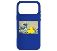 Custodia per iPhone 17 Pro Max Rubber Duck on The Great Wave off Kanagawa
