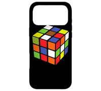 Custodia per iPhone 17 Pro Max Rubiks Cube colorato 3x3 cubo matematico gioco velocità cubi puzzle