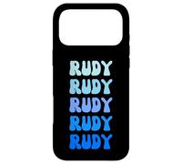 Custodia per iPhone 17 Pro Max Rudy Retro Name Stack Design