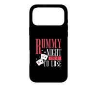 Custodia per iPhone 17 Pro Max Rummy Night prepararsi a perdere divertenti giochi di carte un giocatore di ramino