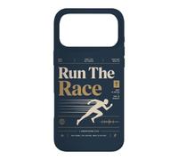 Custodia per iPhone 17 Pro Max Run The Race Christian Runner Faith Bibbia Verse