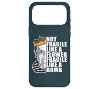 Custodia per iPhone 17 Pro Max Ruth Bader Ginsburg NON FRAGILE COME UNA BOMBA DI FIORI RBG Meme