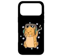 Custodia per iPhone 17 Pro Max Saber-Toothed Tiger ascolta Musica