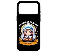 Custodia per iPhone 17 Pro Max Saint Teresa of Avila Pray for Us Cattolici per Bambini