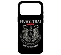 Custodia per iPhone 17 Pro Max Sak Yant Twin Tiger - Muay Thai Magical Tattoo Strength