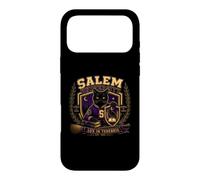 Custodia per iPhone 17 Pro Max Salem University Black Cat Corvo Crest Dark Academia Magic