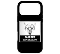 Custodia per iPhone 17 Pro Max Salva il triceratopo divertente animale estinto strano dinosauro