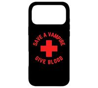 Custodia per iPhone 17 Pro Max Salva un vampiro dare sangue divertente Halloween