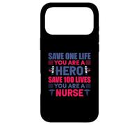 Custodia per iPhone 17 Pro Max Salva una vita Sei un eroe Salva 100 vite Sei un'infermiera