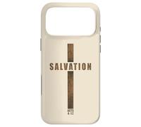 Custodia per iPhone 17 Pro Max SALVATION - Acts 4:12 No Other Name Cross of Jesus Christ