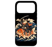 Custodia per iPhone 17 Pro Max Samurai Cat Equitazione Koi Anime Guerriero Giapponese Arte