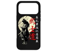 Custodia per iPhone 17 Pro Max Samurai Giappone Guerriero Kanji Bushido Code