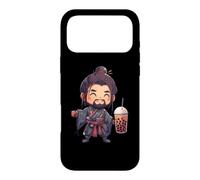 Custodia per iPhone 17 Pro Max Samurai giapponese Boba Tea Warrior Ukiyo Bubble Tea Samurai