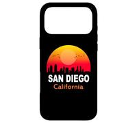 Custodia per iPhone 17 Pro Max San Diego California State USA Vintage Sunset Retro City