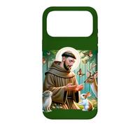 Custodia per iPhone 17 Pro Max San Francesco d'Assisi Patrono degli Animali Foresta Cattolica