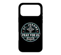 Custodia per iPhone 17 Pro Max San Girolamo Prega per noi Santo Patrono Cattolico Grafico